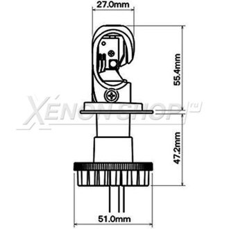 Koito H4 LED 12V/24V 11W 6500K, комплект 2 шт.