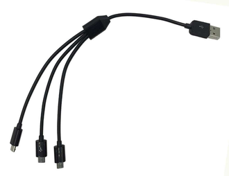 SilverStone F1 кабель USB - miniUSB/microUSB/typeC