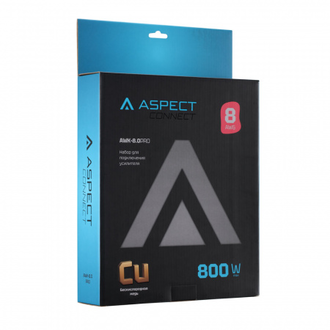 Aspect Комплект проводов AWK-8.0PRO для усилителя, (OFC), 8AWG, без RCA