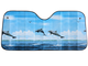   iSky Экран солнцезащитный на лобовое стекло iSky, с рисунком Дельфины, 130x60 см